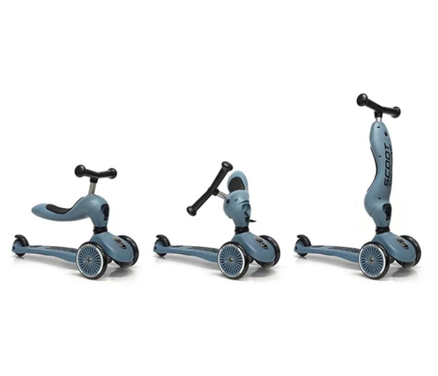 Scoot & Ride Highwaykick 1 Jeździk i hulajnoga 2w1 Steel - 573303 - zdjęcie 5